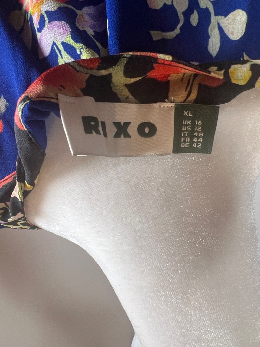 💙🧡NWT RIXO IN THE SPIRIT OF PALM BEACH AYLA MIDI DRESS IN SIZE XL - Picture 17 of 17
